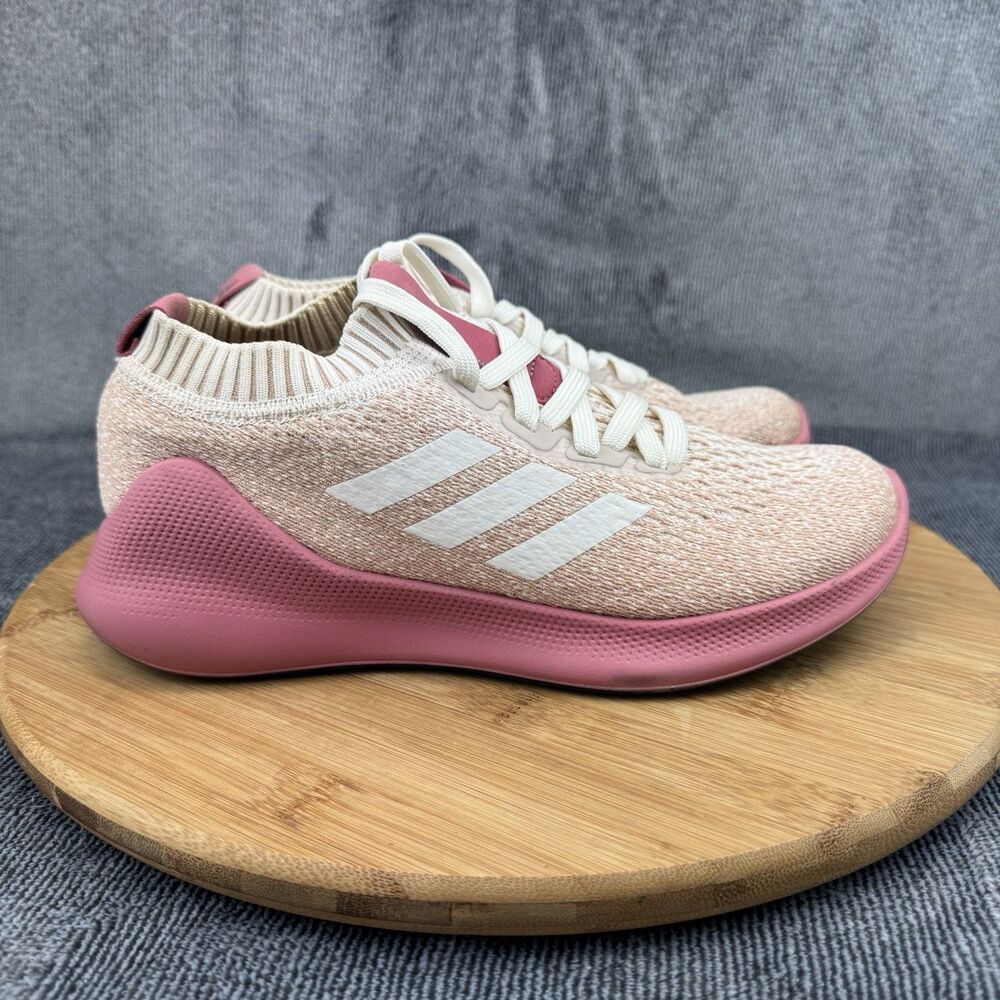 Adidas Pure Bounce + Shoes Womens Size 6 Pink Running Training Comfort Sneakers